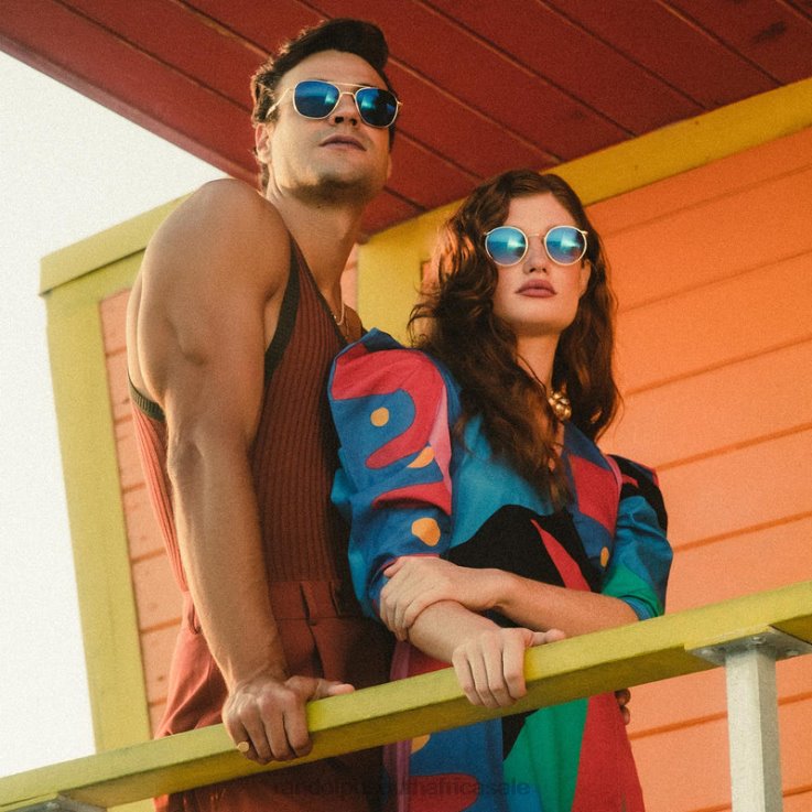 Randolph 23k Gold & Cobalt Aviator 1 0V6P11 Polarized Glass Lens