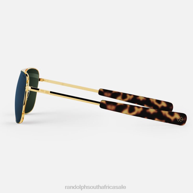 Randolph 23k Gold & Cobalt Aviator 1 0V6P11 Polarized Glass Lens