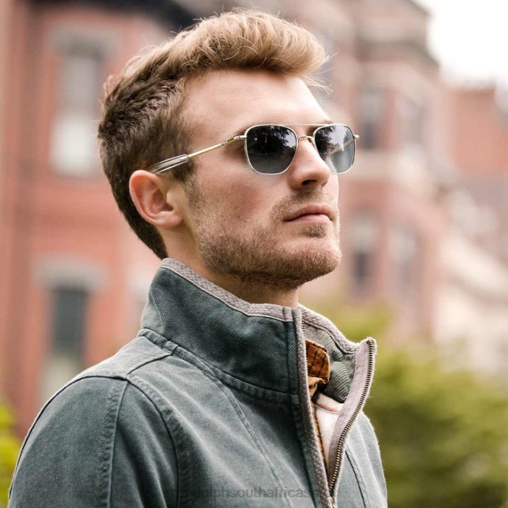 Randolph 23k White Gold & AGX Aviator 1 0V6P5 Polarized Glass Lens