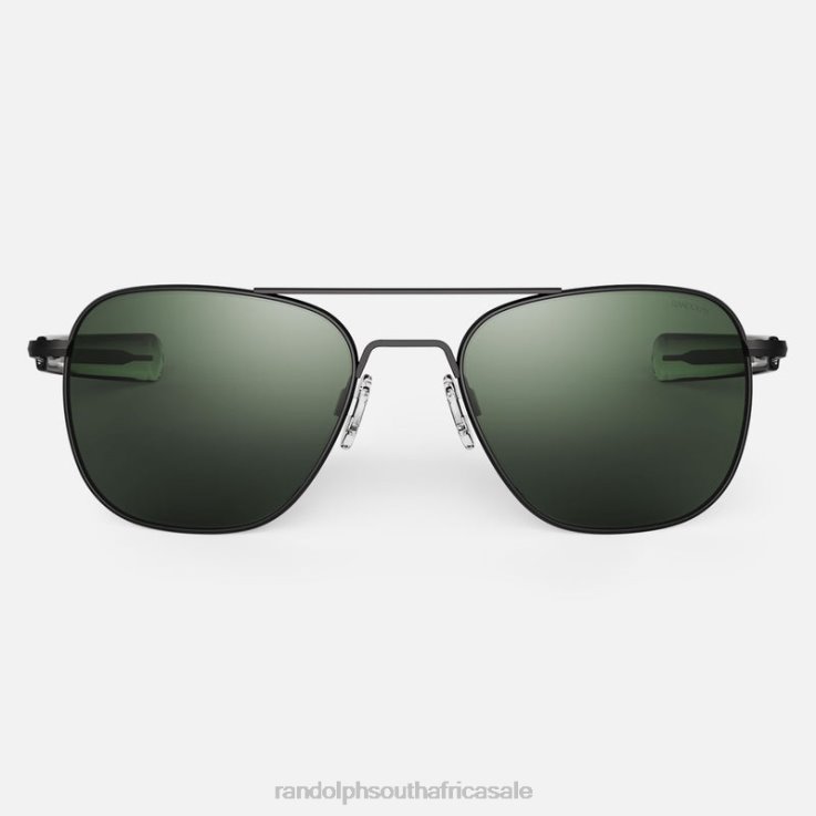Randolph Matte Black & AGX Aviator 7 0V6P113 Polarized Glass Lens