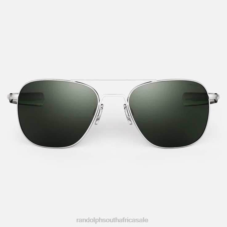 Randolph Matte Chrome & AGX Aviator 7 0V6P111 Non-Polarized Glass Lens