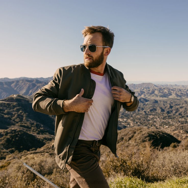 Randolph Matte Chrome & AGX Aviator 7 0V6P111 Non-Polarized Glass Lens