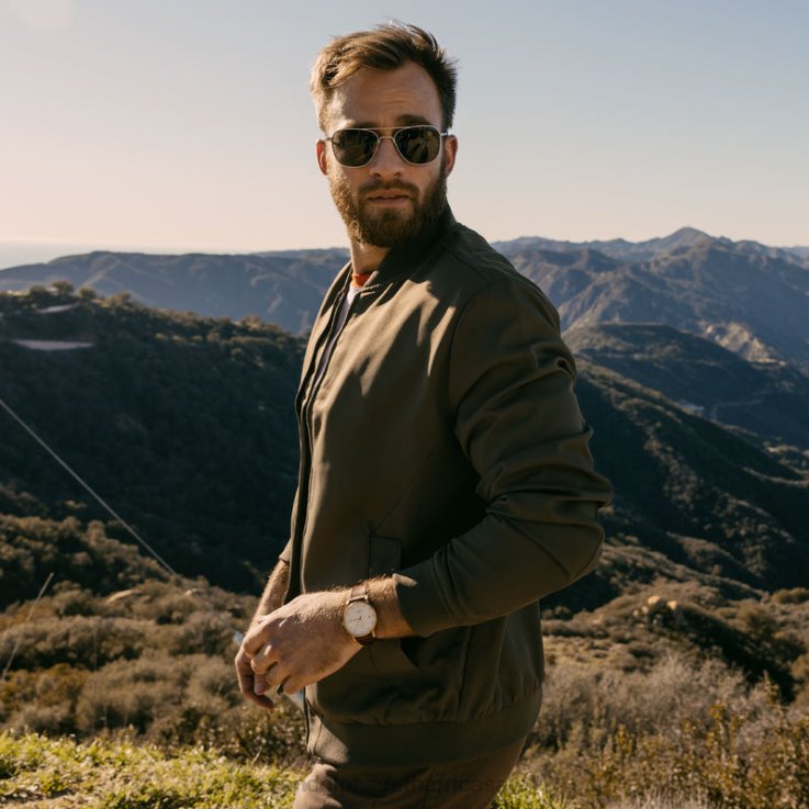 Randolph Matte Chrome & AGX Aviator 7 0V6P111 Non-Polarized Glass Lens