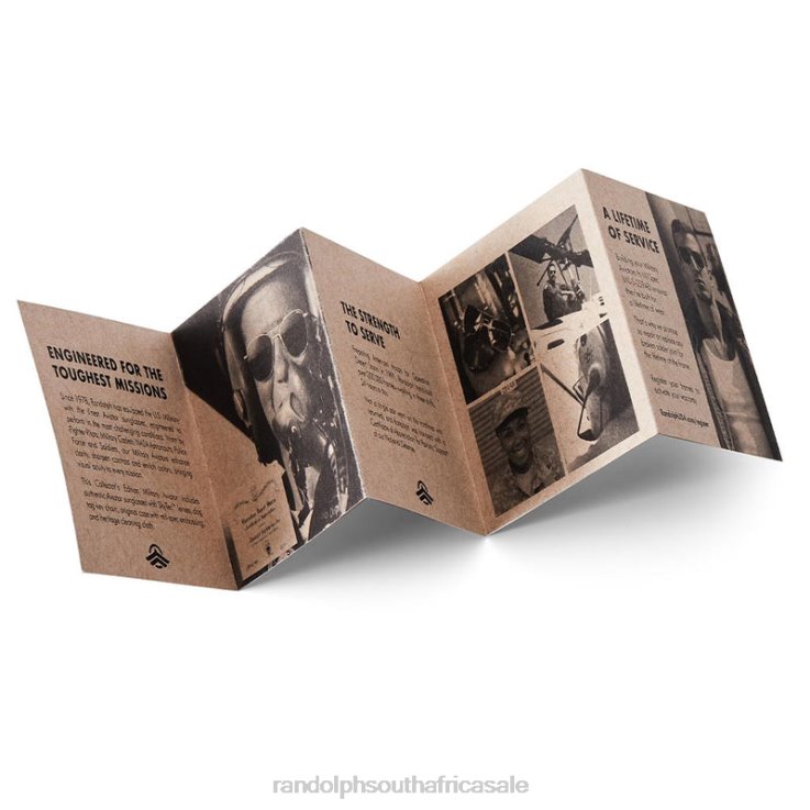 Randolph Matte Chrome Aviator 4 0V6P84 Polarized American Gray Lens