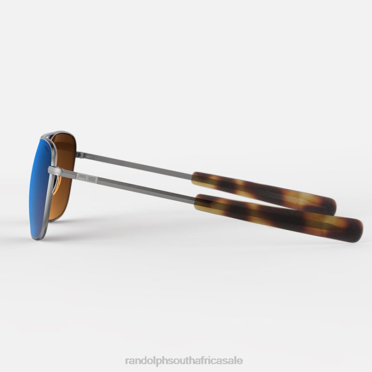 Randolph Matte Chrome & Northern Lights Aviator 3 0V6P44 Polarized Gradient Nylon Lens