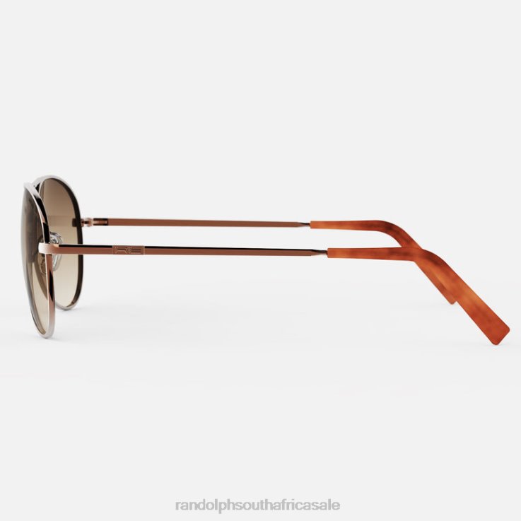 Randolph 22k Chocolate Gold & Cape Sand Amelia 0V6P132 Non-Polarized Gradient Nylon Lens