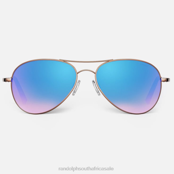 Randolph 22k Chocolate Gold & Northern Lights Amelia 0V6P131 Non-Polarized Gradient Nylon Lens