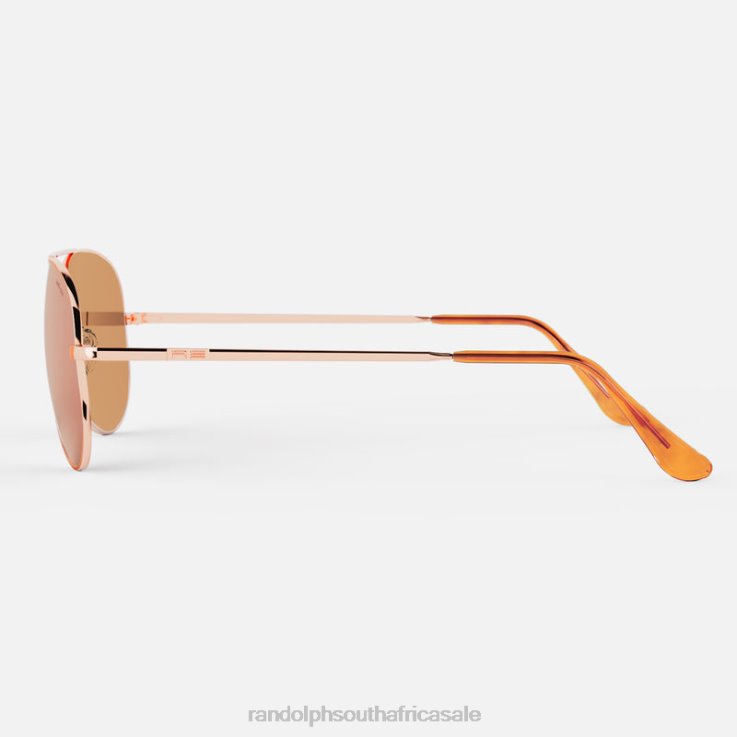 Randolph 22k Rose Gold & Rose Gold Concorde 2 0V6P37 Polarized Mirror Nylon Lens