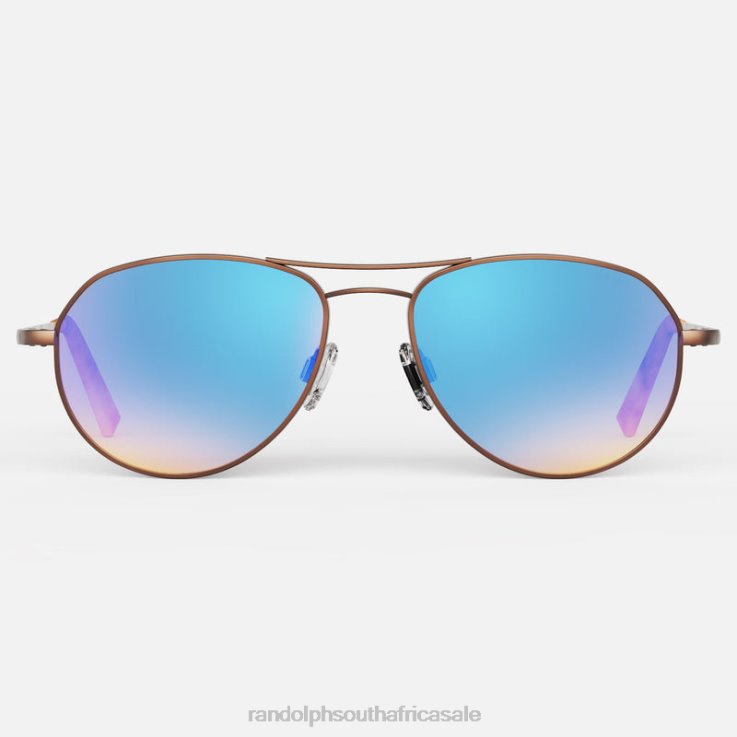 Randolph 22k Satin Chocolate Gold & Northern Lights Thaden 0V6P125 Polarized Gradient Nylon Lens