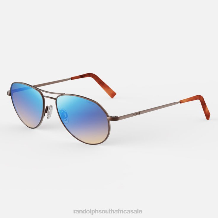 Randolph 22k Satin Chocolate Gold & Northern Lights Thaden 0V6P125 Polarized Gradient Nylon Lens
