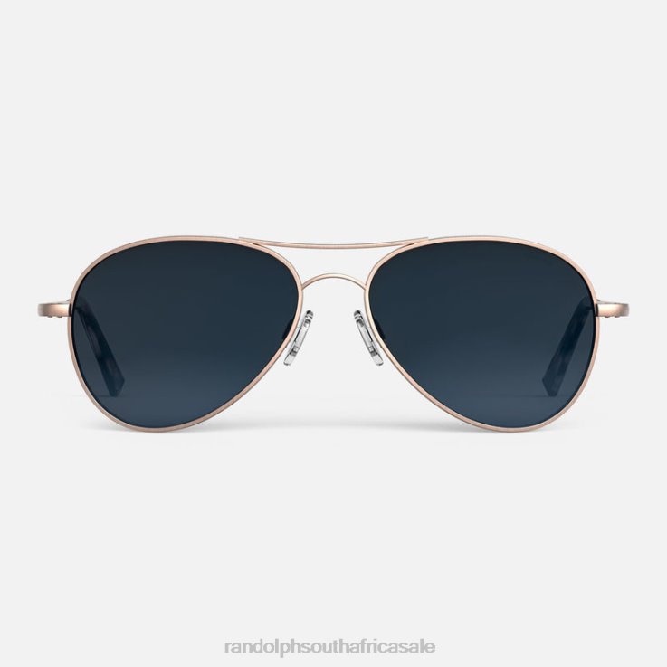 Randolph 22k Satin Rose Gold & Slate Amelia 0V6P64 Polarized Gradient Nylon Lens