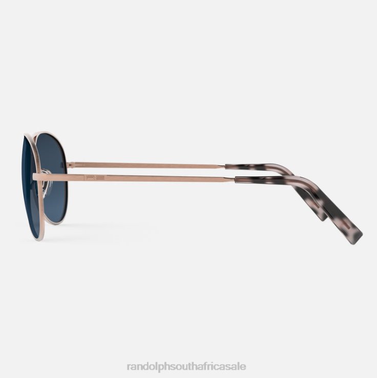 Randolph 22k Satin Rose Gold & Slate Amelia 0V6P64 Polarized Gradient Nylon Lens