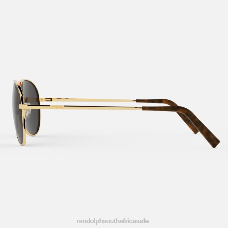 Randolph 23k Gold & American Gray Amelia 0V6P76 Polarized Nylon Lens