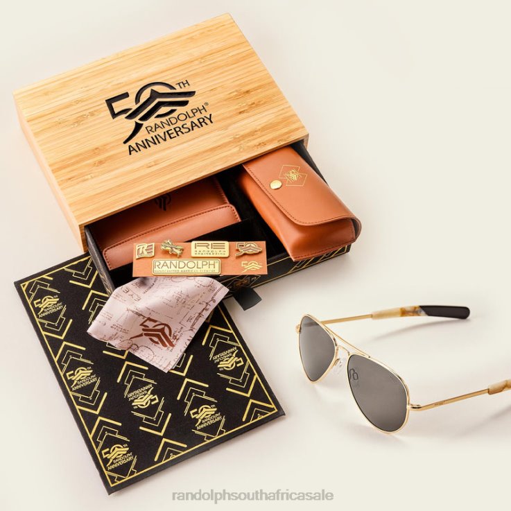 Randolph 23k Gold & American Gray Concorde 1 0V6P2 Polarized Glass Lens