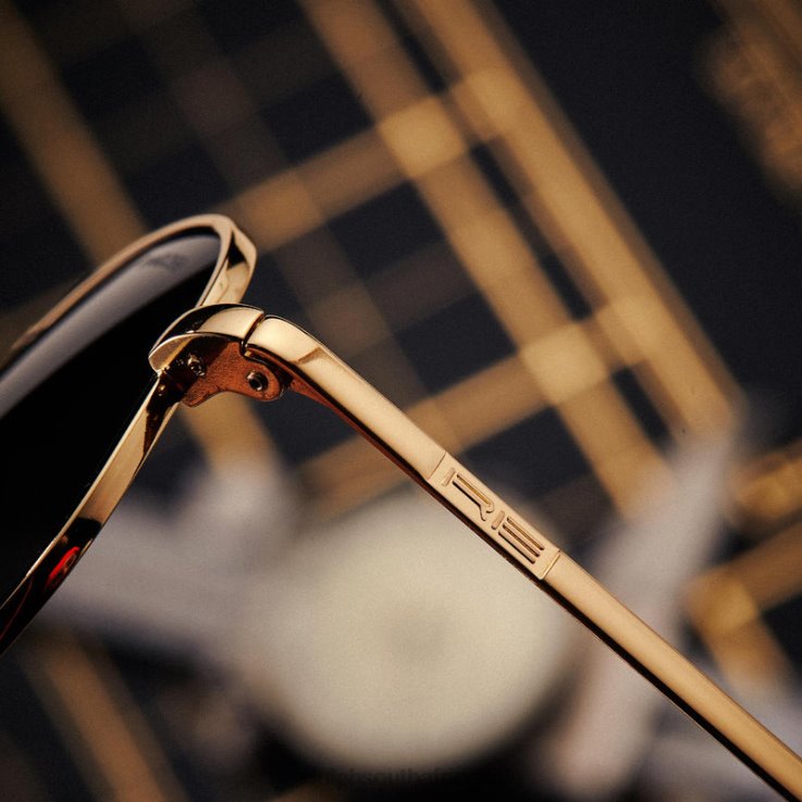 Randolph 23k Gold & American Gray Concorde 1 0V6P2 Polarized Glass Lens