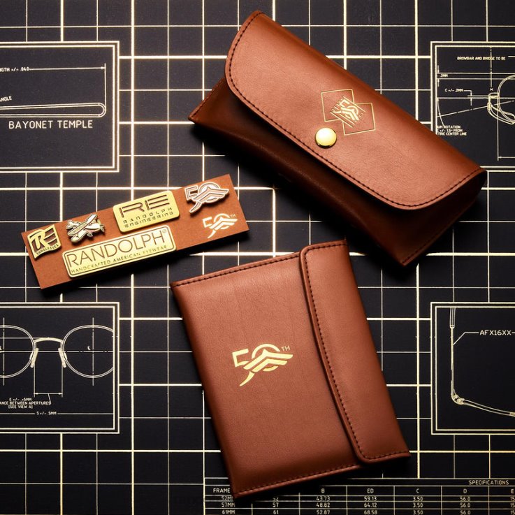 Randolph 23k Gold & American Gray Concorde 1 0V6P2 Polarized Glass Lens