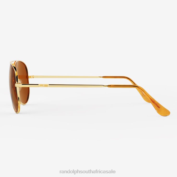 Randolph 23k Gold & American Tan Concorde 4 0V6P104 Non-Polarized Glass Lens