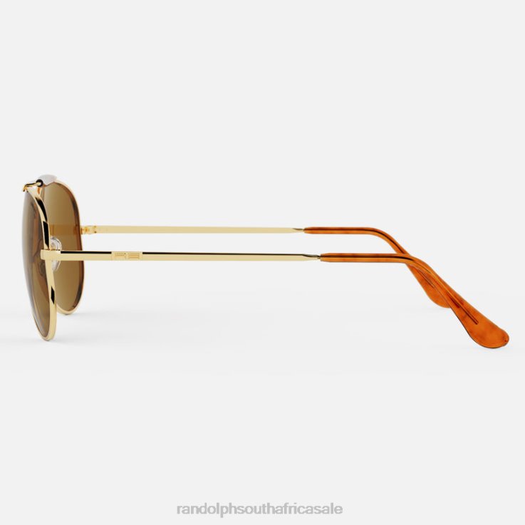 Randolph 23k Gold & American Tan Sportsman 0V6P28 Polarized Glass Lens