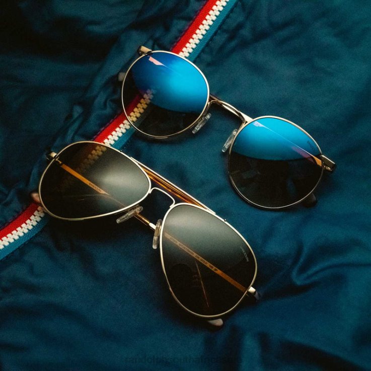 Randolph 23k Gold & American Tan Sportsman 0V6P28 Polarized Glass Lens