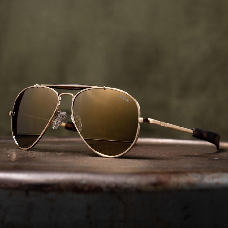 Randolph 23k Gold & Gold Flash Sportsman 0V6P10 Polarized Glass Lens