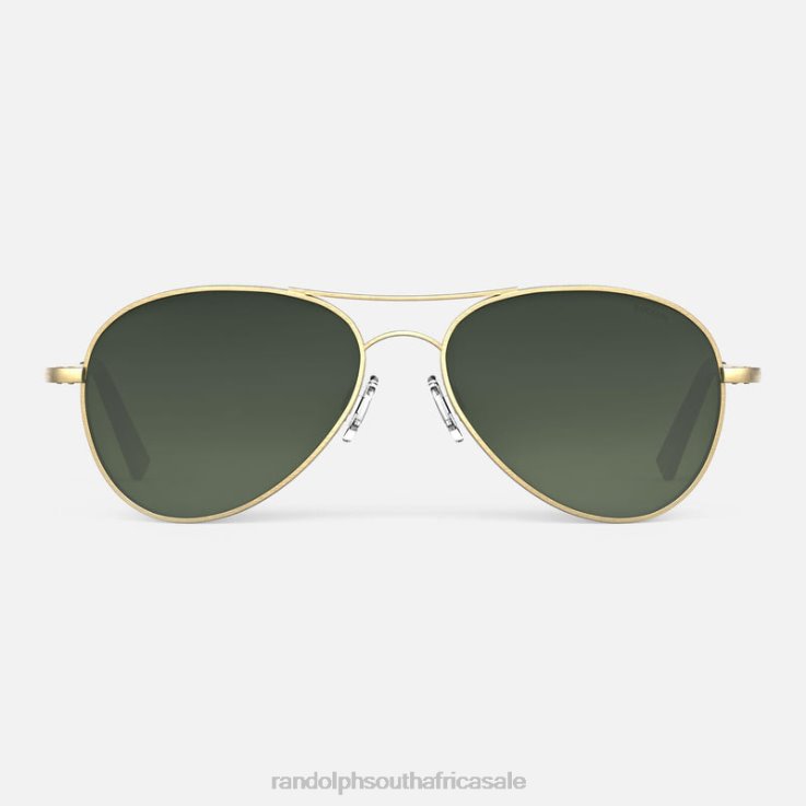 Randolph 23k Satin Gold & Evergreen Amelia 0V6P65 Polarized Gradient Nylon Lens
