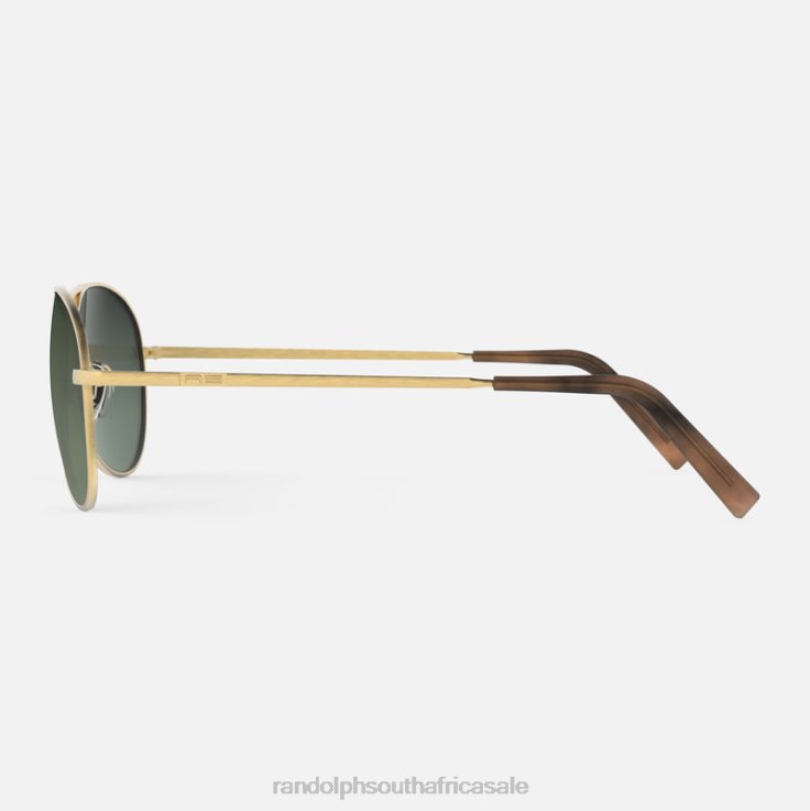 Randolph 23k Satin Gold & Evergreen Amelia 0V6P65 Polarized Gradient Nylon Lens