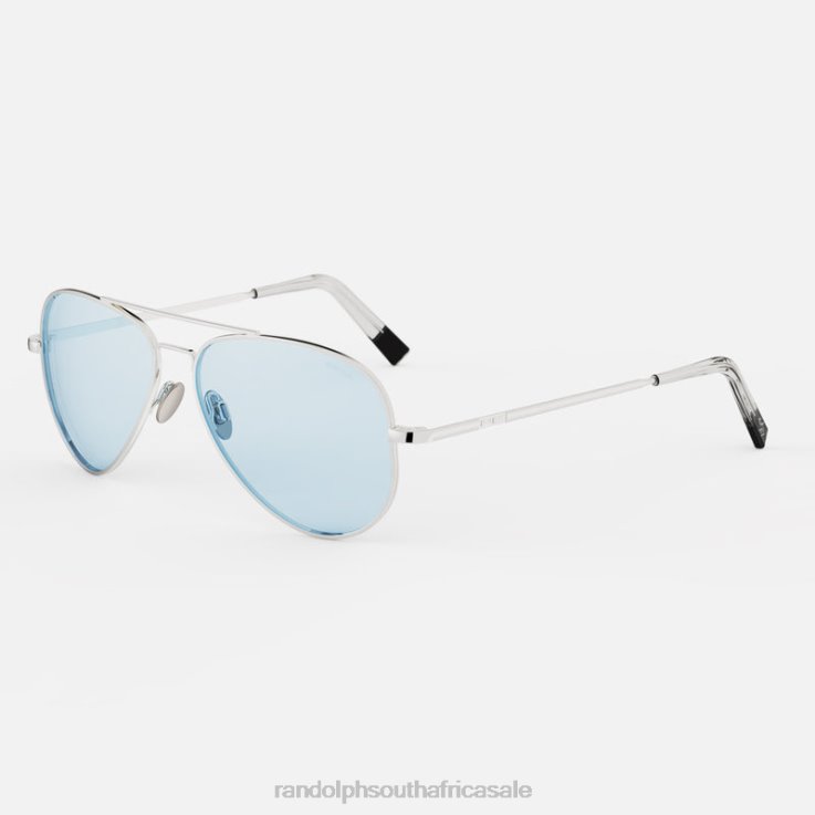 Randolph 23k White Gold & Blue Hydro Concorde 3 0V6P52 Non-Polarized Glass Lens