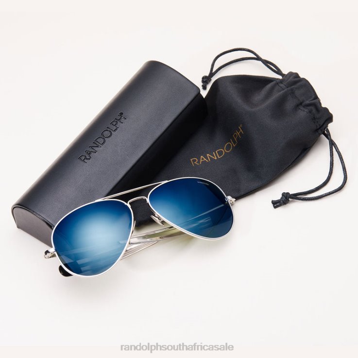 Randolph 23k White Gold & Cobalt Concorde 1 0V6P6 Polarized Glass Lens