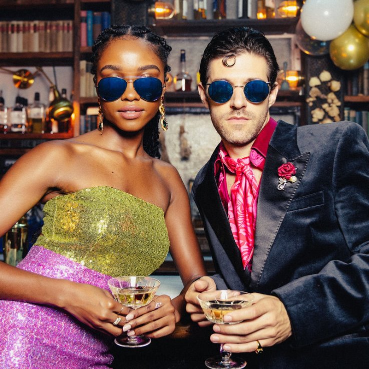 Randolph 23k White Gold & Cobalt Concorde 1 0V6P6 Polarized Glass Lens