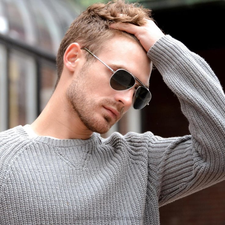 Randolph Bright Chrome & AGX Sportsman 0V6P53 Polarized Glass Lens