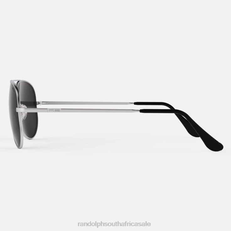 Randolph Matte Chrome & American Gray Concorde 2 0V6P46 Polarized Glass Lens