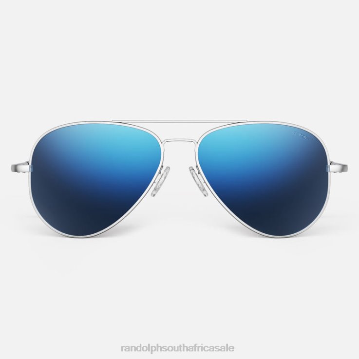 Randolph Matte Chrome & Atlantic Blue Concorde 4 0V6P138 Non-Polarized Mirror Nylon Lens