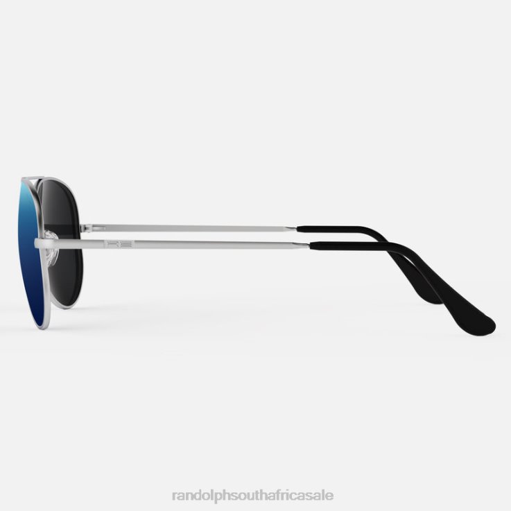 Randolph Matte Chrome & Atlantic Blue Concorde 4 0V6P138 Non-Polarized Mirror Nylon Lens