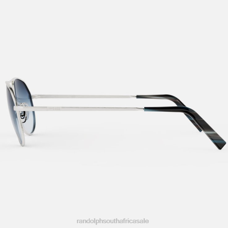 Randolph Satin Silver & Slate Thaden 0V6P139 Non-Polarized Gradient Nylon Lens