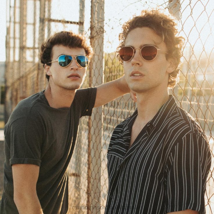 Randolph 22k Blush Gold & Autumn Sunset Hamilton 0V6P58 Polarized Mirror Nylon Lens