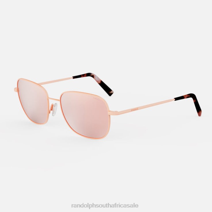 Randolph 22k Blush Gold & Rose Gold Cecil 0V6P62 Polarized Nylon Lens