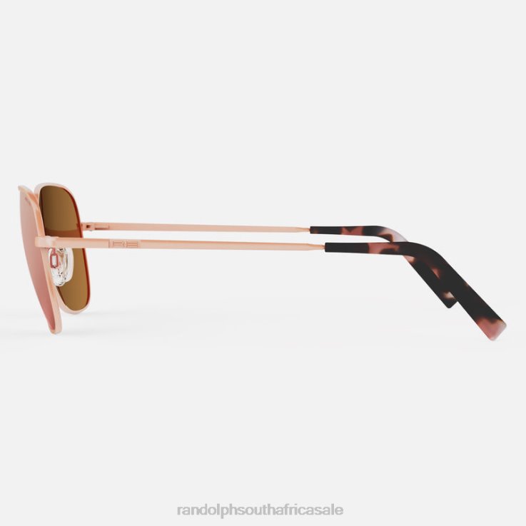 Randolph 22k Blush Gold & Rose Gold Cecil 0V6P62 Polarized Nylon Lens