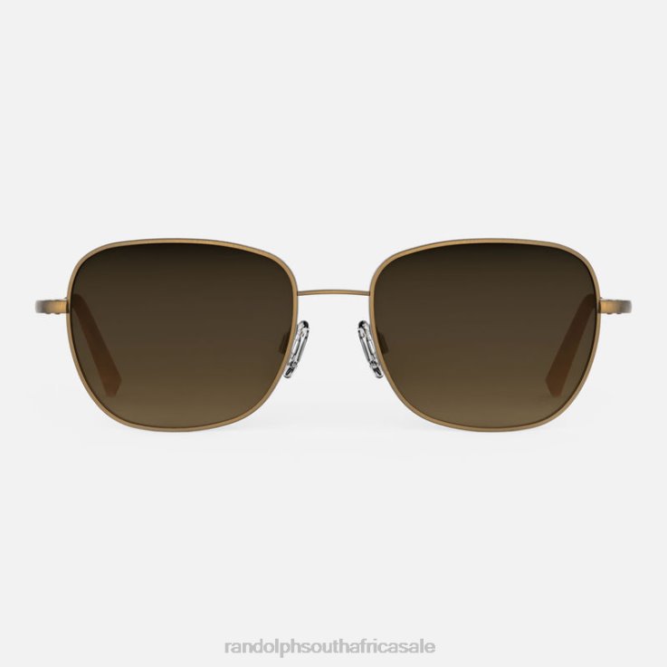 Randolph 22k Satin Chocolate Gold & Cape Sand Cecil 0V6P59 Polarized Gradient Nylon Lens