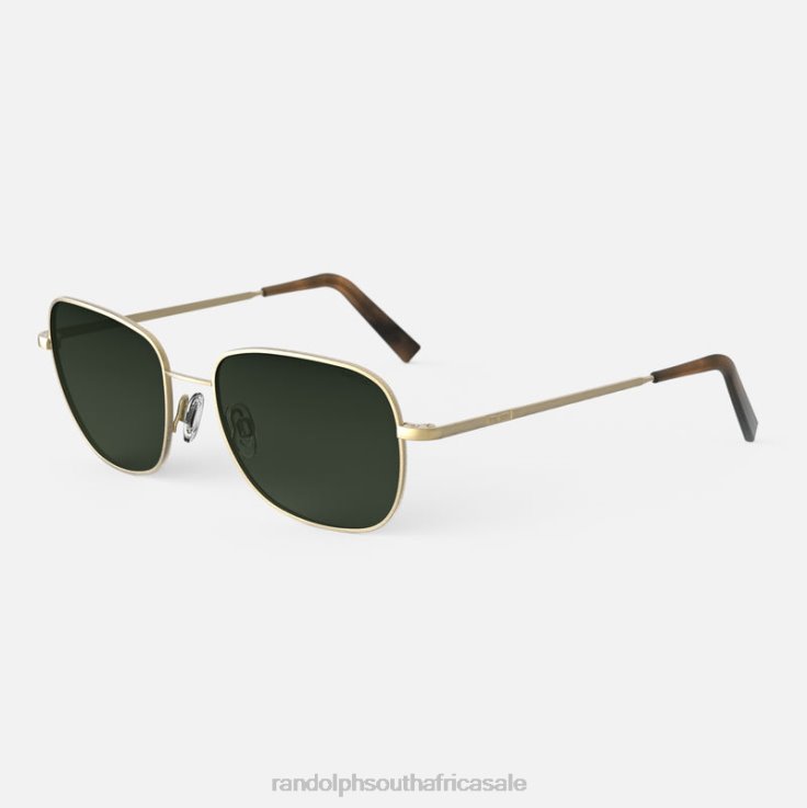 Randolph 23k Satin Gold & Evergreen Cecil 0V6P61 Polarized Gradient Nylon Lens