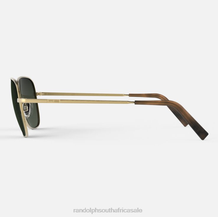 Randolph 23k Satin Gold & Evergreen Cecil 0V6P61 Polarized Gradient Nylon Lens