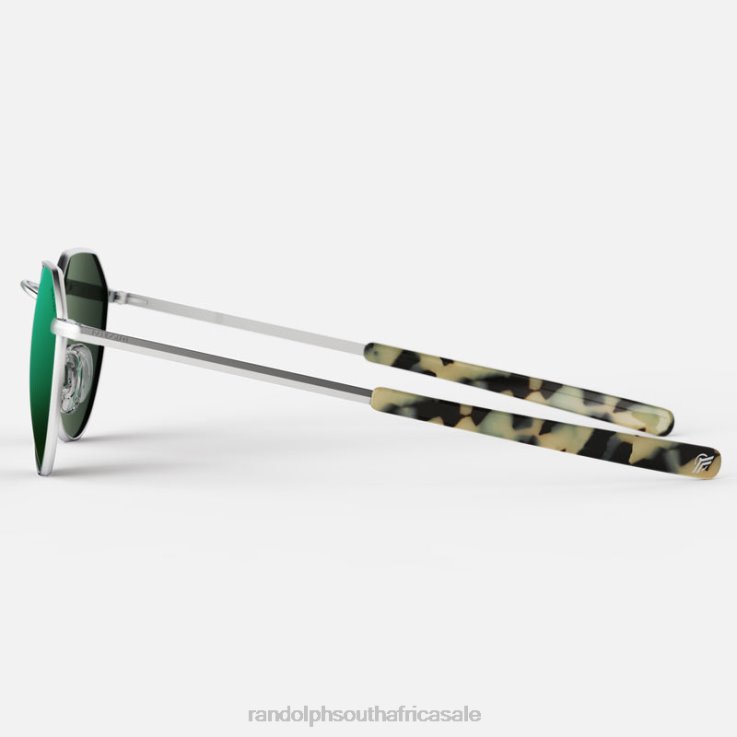 Randolph Matte Chrome & Acadian Hamilton 0V6P80 Polarized Mirror Nylon Lens