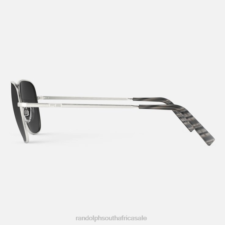 Randolph Satin Silver & Coastal Gray Cecil 0V6P73 Polarized Gradient Nylon Lens