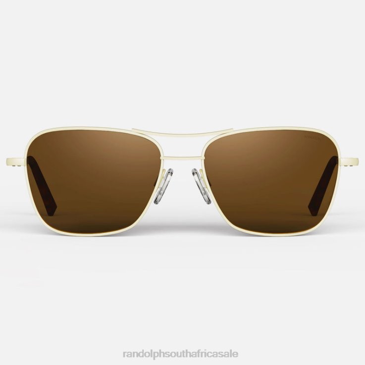 Randolph 22k Champagne Gold & American Tan Corsair 0V6P38 Polarized Glass Lens