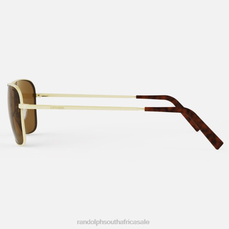 Randolph 22k Champagne Gold & American Tan Corsair 0V6P38 Polarized Glass Lens