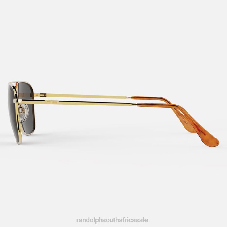 Randolph 23k Gold & American Gray Intruder 0V6P119 Non-Polarized Glass Lens