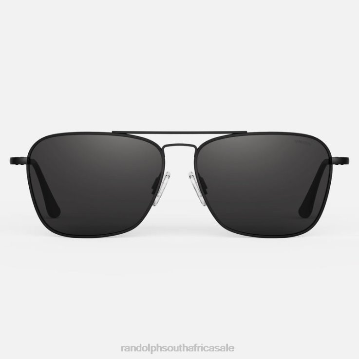 Randolph Matte Black & American Gray Intruder 0V6P141 Non-Polarized Glass Lens