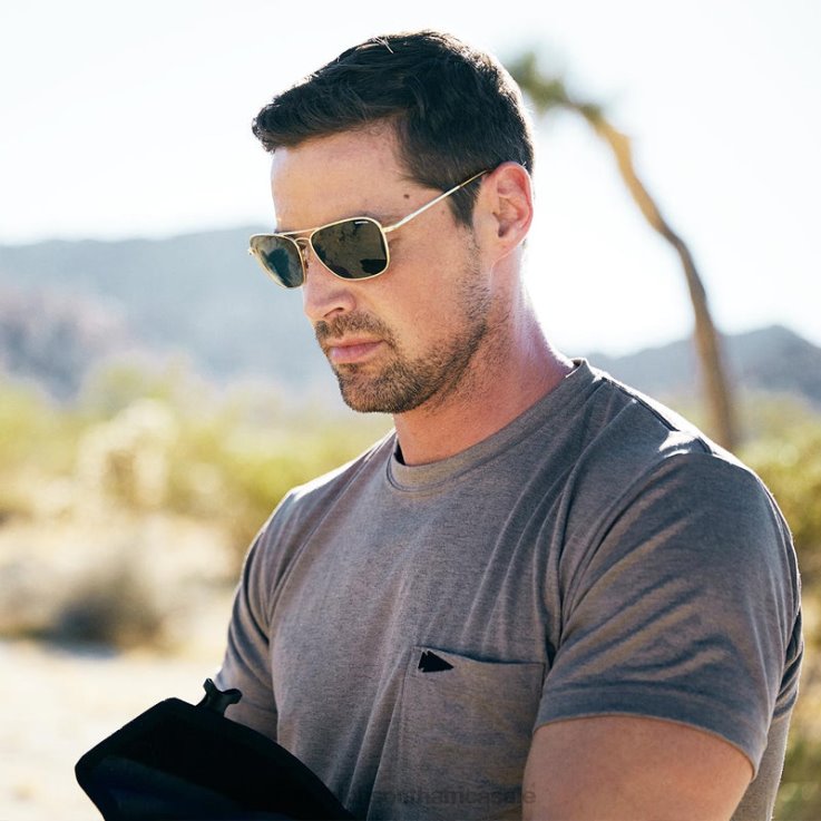 Randolph Matte Black & American Gray Intruder 0V6P141 Non-Polarized Glass Lens