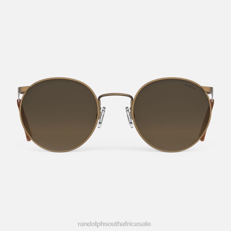 Randolph 22k Satin Chocolate Gold & Cape Sand P3 0V6P39 Polarized Gradient Nylon Lens