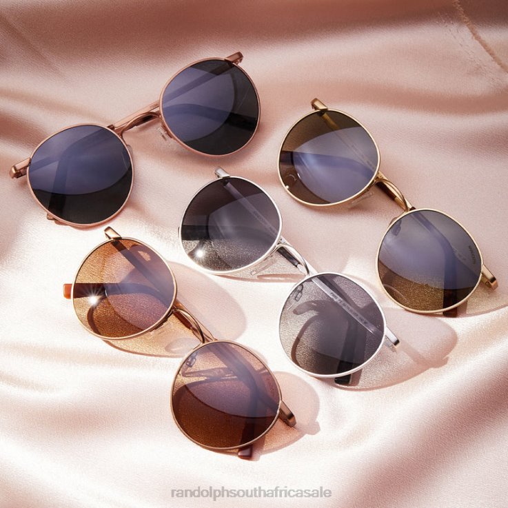 Randolph 22k Satin Rose Gold & Slate P3 0V6P40 Polarized Gradient Nylon Lens