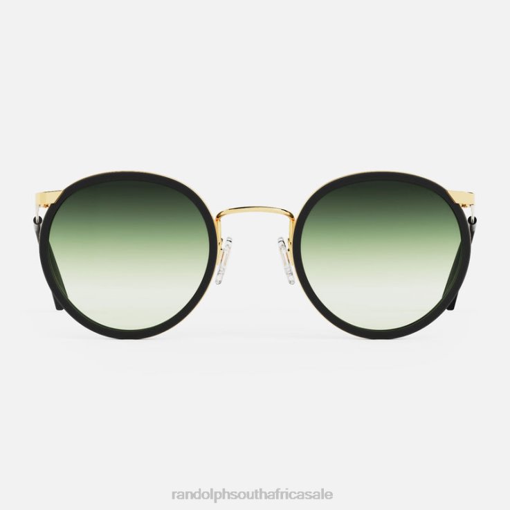 Randolph 23k Gold & Matte Onyx Inlay & Evergreen P3 Fusion 0V6P89 Non-Polarized Gradient Nylon Lens